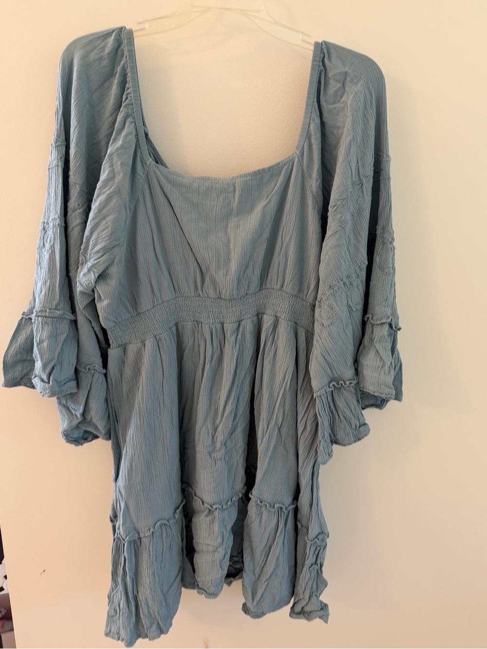 Shyanne Women’s Highland Western Boho Festival Embroidered Dress Bell Sleeve XL - Picture 3 of 4